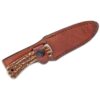 Schrade Uncle Henry 301UH Fixed Knife 3-1/8" Drop Point Blade Brown with Leather Sheath - Precision Shot Firearms