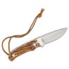 Schrade Uncle Henry Next Gen PH1N Stagalon Fixed Knife 3-3/5" Trailing Point Blade Brown - Precision Shot Firearms