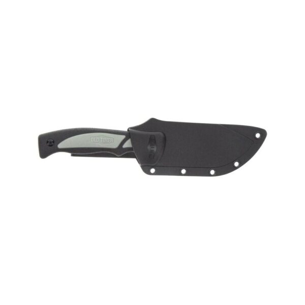 Old Timer Trail Boss Gut Hook Fixed Knife 3 7/10" Blade Black - Precision Shot Firearms