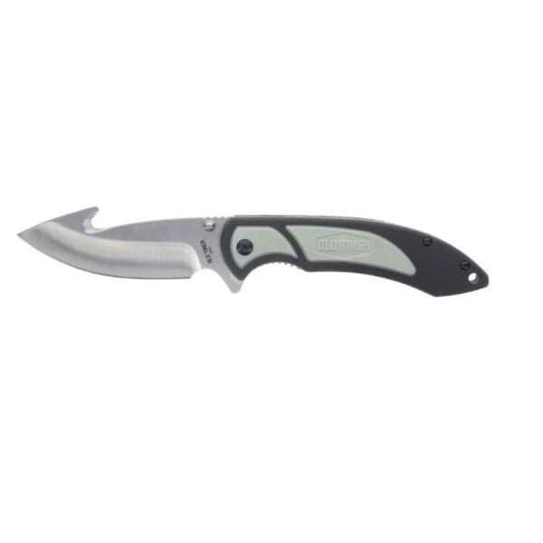 Old Timer Trail Boss Gut Hook Folder Knife 3 1/2" Blade Black - Precision Shot Firearms