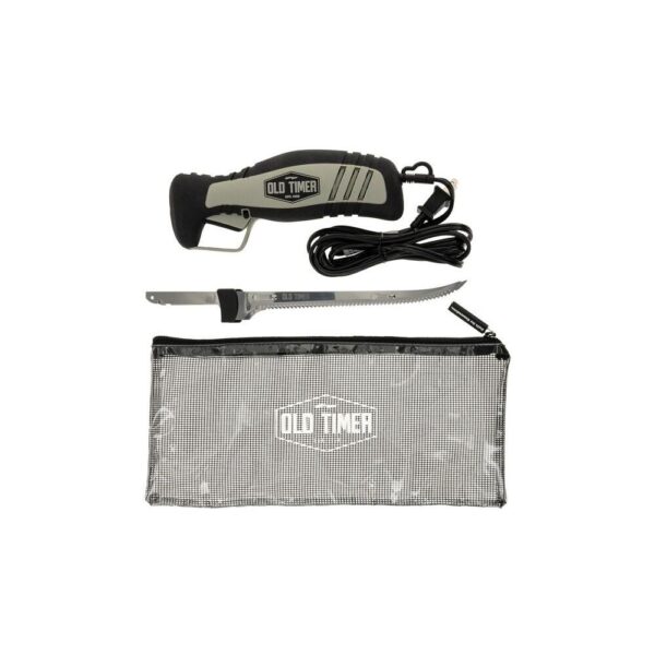 Old Timer 110 Volt Electric Fillet Knife 8" Blade Black and Grey - Precision Shot Firearms