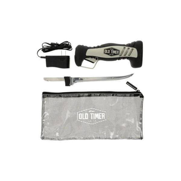 Old Timer Lithium Ion Electronic Fillet Knife 8" Blade Black - Precision Shot Firearms