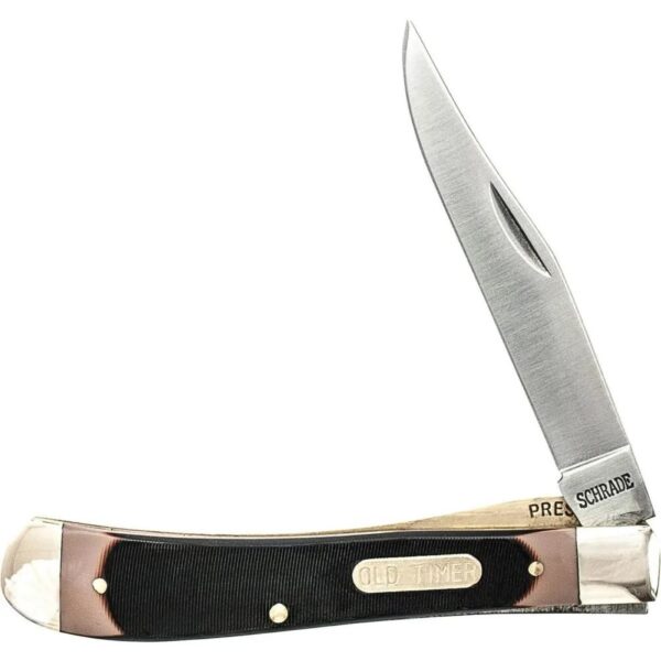 Old Timer Gunstock Trapper Folding Knife 3 7/8" Single Blade Pocket Knife - Precision Shot Firearms