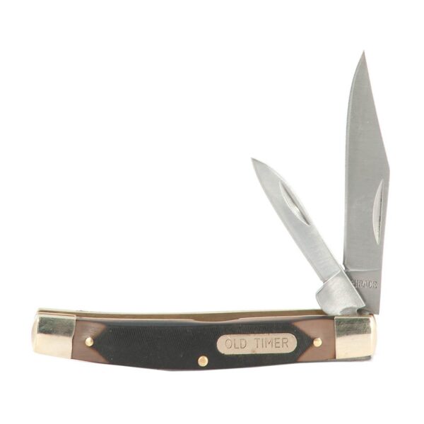 Old Timer Middleman Jack 2 3 5/16" Blade Black and Brown - Precision Shot Firearms