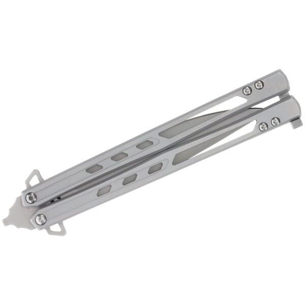 Schrade Alkymest Butterfly Folding Knife 4" Blade Silver - Precision Shot Firearms