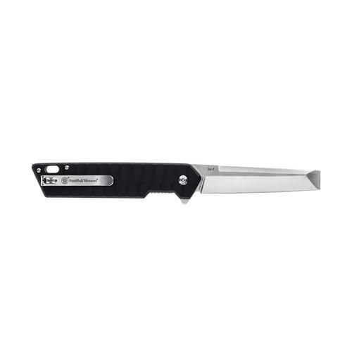 Smith & Wesson 24/7 Folding Cleaver Knife 3-1/4" Cleaver Blade Black Blister - Precision Shot Firearms