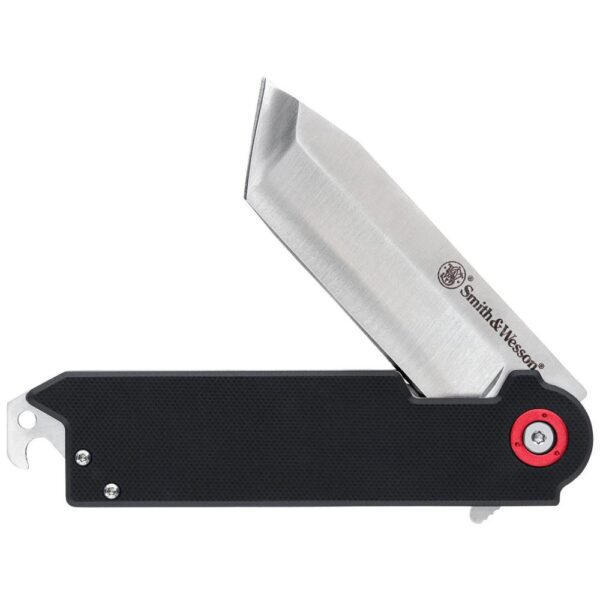 Smith & Wesson Big Benji Folding Knife 3-1/2" Clip Point Blade Black Blister - Precision Shot Firearms