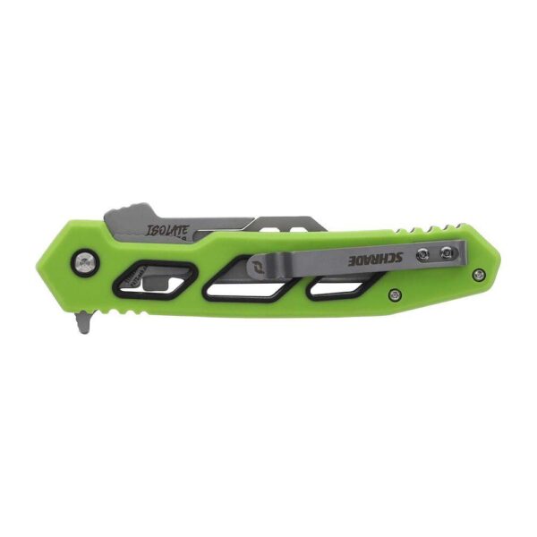 Schrade Isolate Enrage 7 Folding Knife 2-3/5" Replaceable Blade Green - Precision Shot Firearms