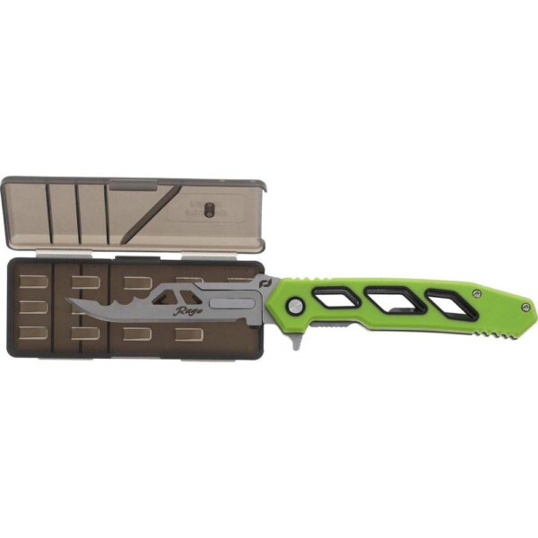 Schrade Isolate Enrage 7 Folding Knife 2-3/5" Replaceable Blade Green - Precision Shot Firearms
