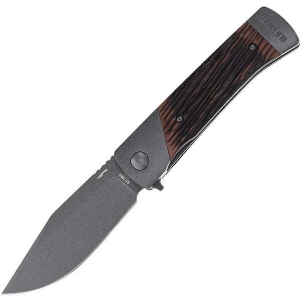 Old Timer Frontier Manual Folding Knife 3-3/4" Clip Point Blade Rosewood - Precision Shot Firearms
