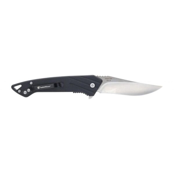 Smith & Wesson Black Ops Folding Knife 3" Recurve Blade Black Box - Precision Shot Firearms