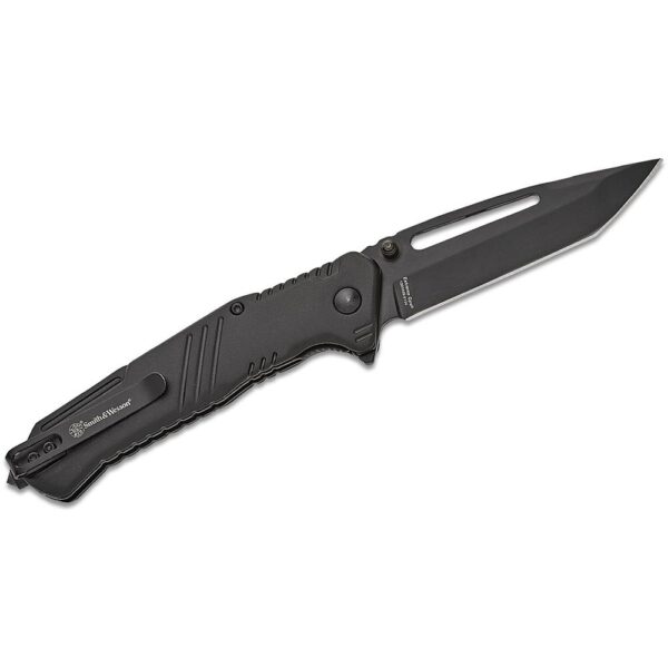 Smith & Wesson Extreme Ops Folding Knife 3-1/2" Tanto Blade Black with Glass Breaker - Precision Shot Firearms