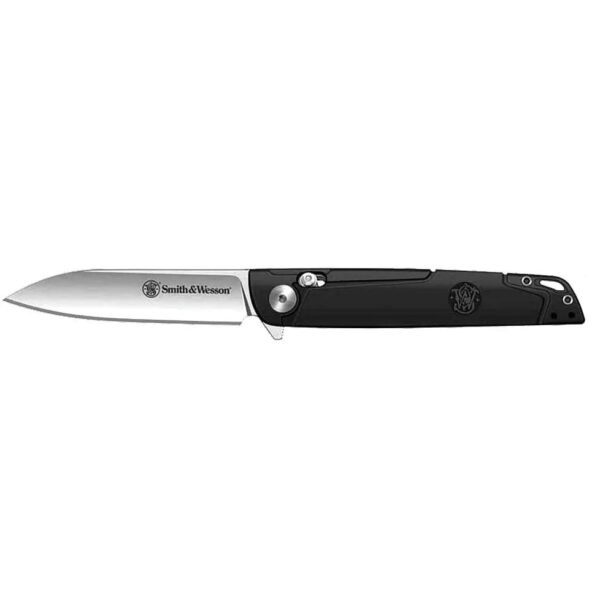 Smith & Wesson KT 24/7 Crossbar Folder Knife 3-1/4" Drop Point Blade Black - Precision Shot Firearms