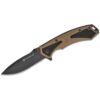 Smith & Wesson Extreme Ops Spring Assist Folding Knife 3-1/4" Drop Point Blade Black Tan - Precision Shot Firearms