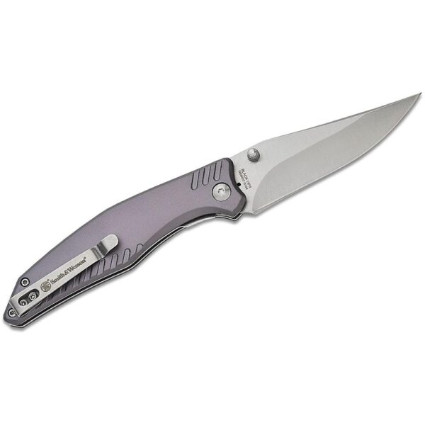 Smith & Wesson Black Ops Folding Knife 3-1/2" Clip Point Blade Slate Grey - Precision Shot Firearms