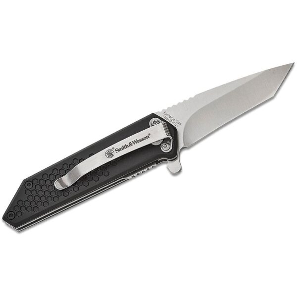 Smith & Wesson Extreme Ops Spring Assist Folding Knife 2-1/2" Tanto Blade Black - Precision Shot Firearms