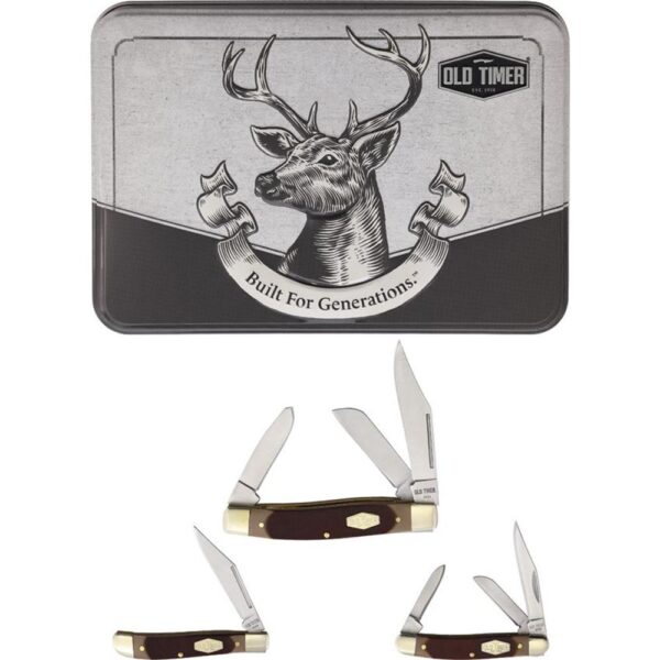 Old Timer Folding Knife Set with Tin - Precision Shot Firearms