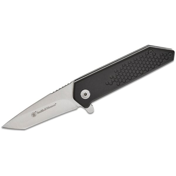 Smith & Wesson Extreme Ops Spring Assist Folding Knife 2-1/2" Tanto Blade Black Box - Precision Shot Firearms