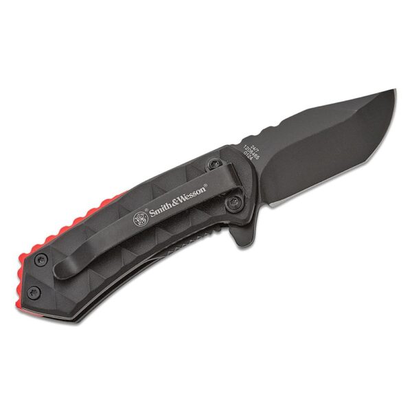 Smith & Wesson 24/7 Spring Assisted Folding Knife 1-9/10" Clip Point Blade Black Box - Precision Shot Firearms
