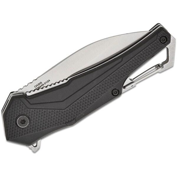 Smith & Wesson Oasis Carabiner Folding Knife 3" Drop Point Blade Black Box - Precision Shot Firearms