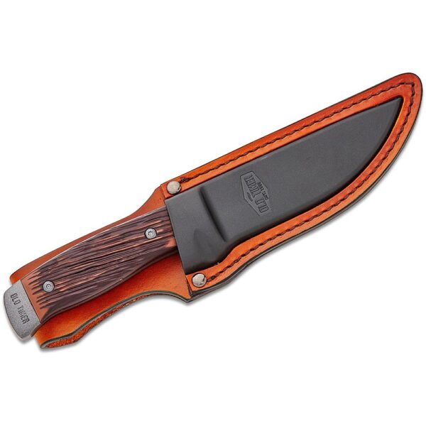 Old Timer Frontier Fixed Blade Knife 5" Drop Point Blade Wood Box - Precision Shot Firearms