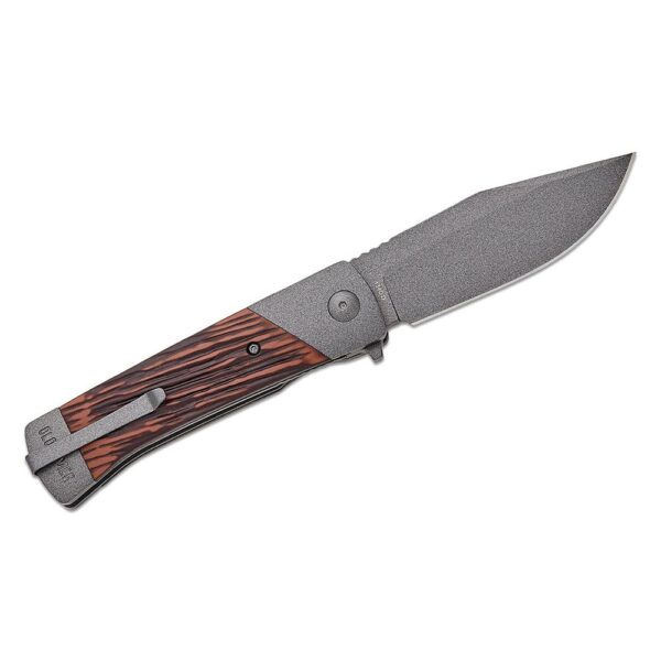 Old Timer Frontier Manual Folding Knife 3-1/2" Clip Point Blade Rosewood - Precision Shot Firearms
