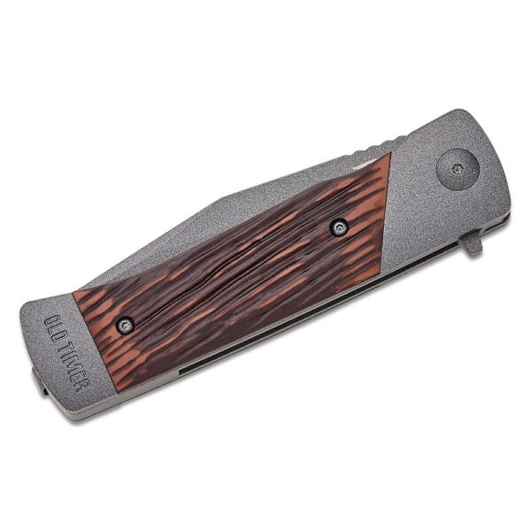 Old Timer Frontier Manual Folding Knife 3-1/2" Clip Point Blade Rosewood - Precision Shot Firearms