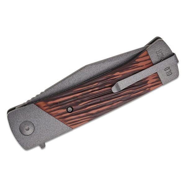 Old Timer Frontier Manual Folding Knife 3-1/2" Clip Point Blade Rosewood - Precision Shot Firearms