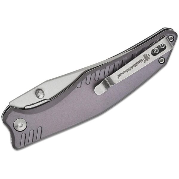 Smith & Wesson Black Ops Folding Knife 3-1/2" Clip Point Blade Slate Grey Box - Precision Shot Firearms