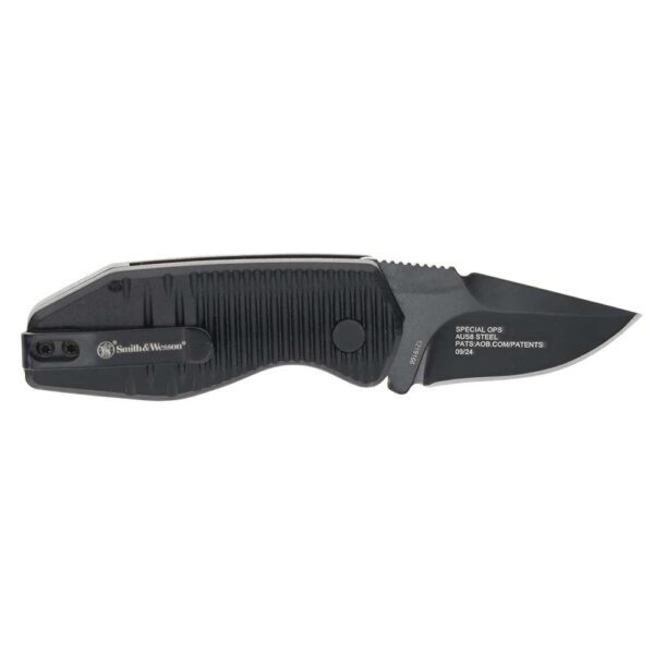 Smith & Wesson Special Ops Auto Mini Folding Knife 1-9/10" Drop Point Blade Black - Precision Shot Firearms