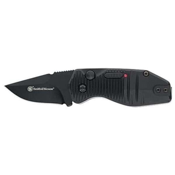 Smith & Wesson Special Ops Auto Mini Folding Knife 1-9/10" Drop Point Blade Black - Precision Shot Firearms