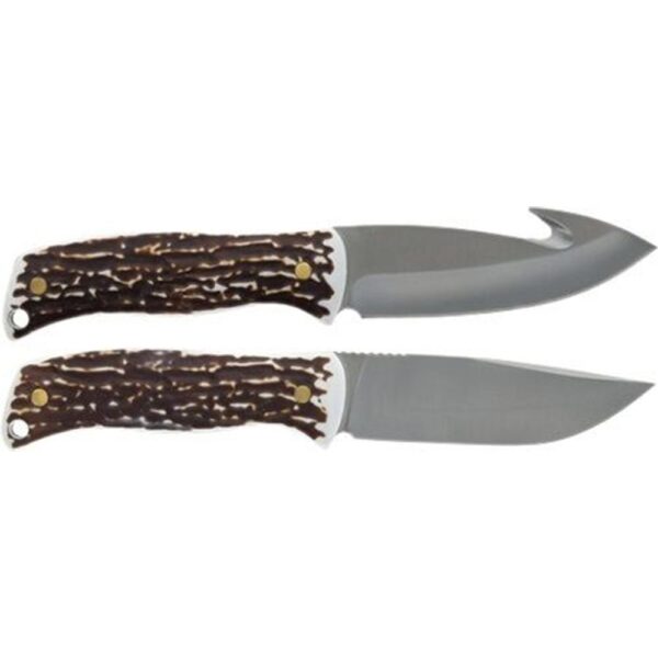 Uncle Henry Fixed Blade Knife Combo 4-1/5" Drop Point and Gut Hook Blades - Precision Shot Firearms