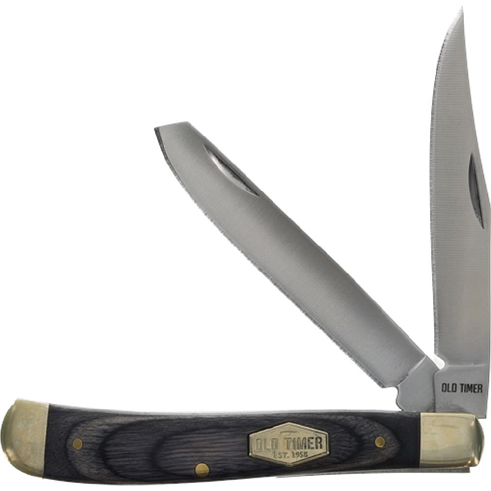 Old Timer 2-Blade Folding Knife and Flask Combo - Precision Shot Firearms