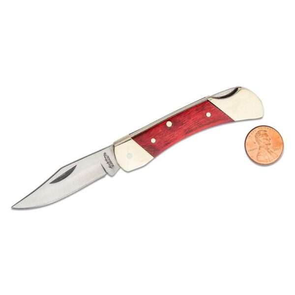 Schrade Uncle Henry Brown Bear Folding Knife 2-1/4" Clip Point Blade Wood - Precision Shot Firearms