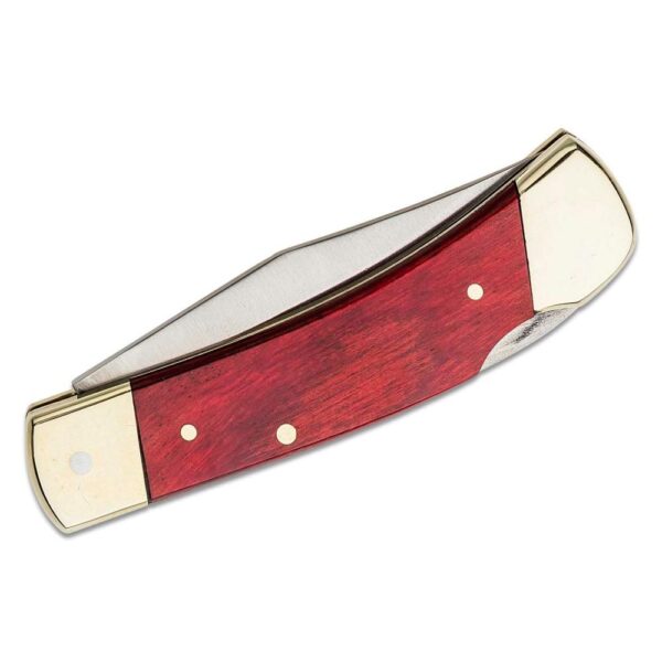 Schrade Uncle Henry Smokey Lockback Folding Knife 2-7/8" Clip Point Blade Wood with Leather Sheath - Precision Shot Firearms