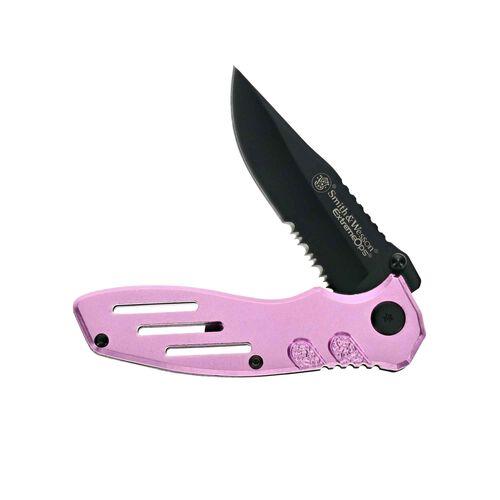 Smith & Wesson Extreme Ops Folding Knife 3-1/10" Blade Pink - Precision Shot Firearms