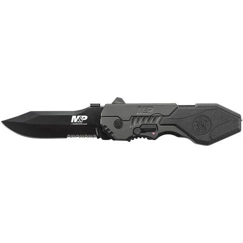 Smith & Wesson M&P M.A.G.I.C. Assisted Opening Clip Point Folding Knife 3 3/5" Blade Black - Precision Shot Firearms