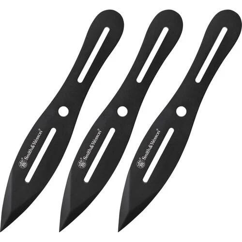 Smith & Wesson 3 8" Throwing Knives 4 1/4" Blade Black - Precision Shot Firearms