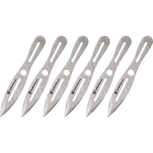 Smith & Wesson 6 8" Throwing Knives 4 1/4" Blade Silver - Precision Shot Firearms