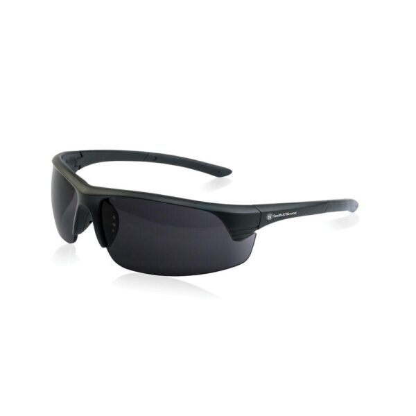 Smith & Wesson Corporal Shooting Glasses Half Frame Black with Smoke Lens - Precision Shot Firearms