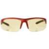 Smith & Wesson Corporal Shooting Glasses Half Frame Red with Amber Lens - Precision Shot Firearms