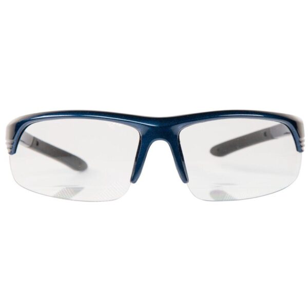 Smith & Wesson Corporal Shooting Glasses Half Frame Blue with Clear Lens - Precision Shot Firearms