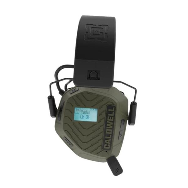 Caldwell EMax Pro Series Electronic Ear Muffs 23dB BT Two Way Communication OD Green - Precision Shot Firearms