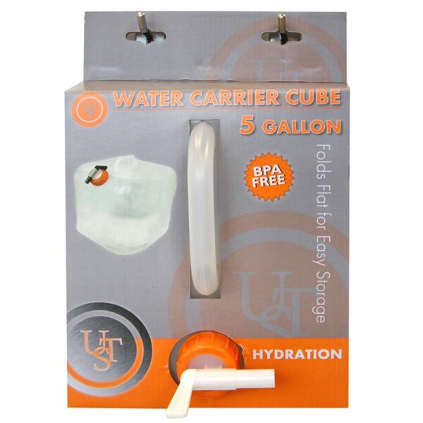 Ultimate Survival Water Carrier Cube 5 Gallon - Clear - Precision Shot Firearms