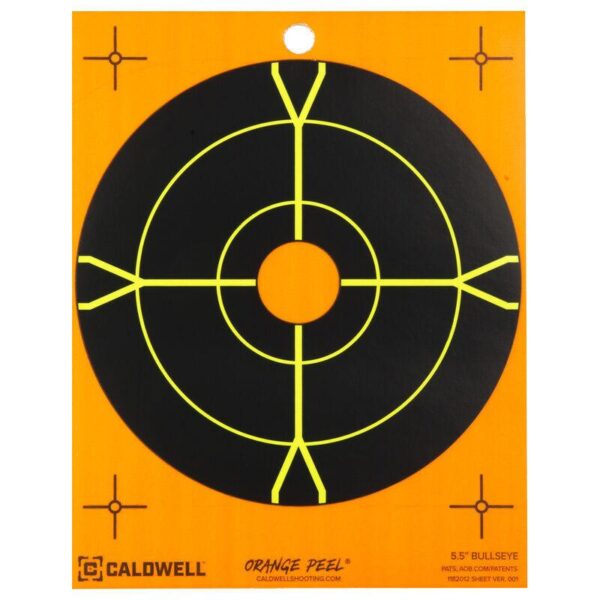 Caldwell 5.5" Bullseye Target Orange and Black 25/ct - Precision Shot Firearms