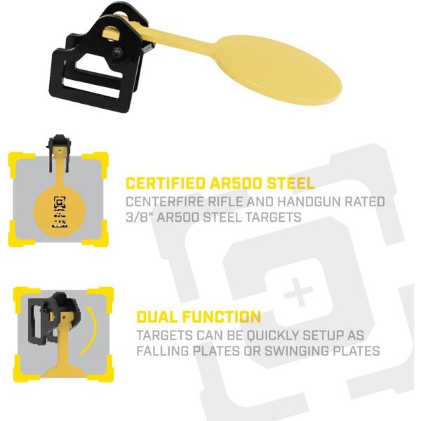 Caldwell AR500 Plate Rack Expansion Kit Steel Target with 3/8" AR500 Steel Target - Precision Shot Firearms