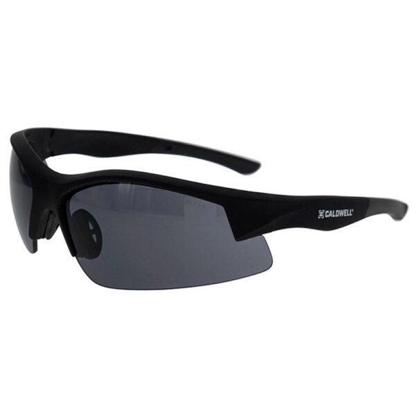 Caldwell Shooting Glasses Black with Smoke Lenses - Precision Shot Firearms