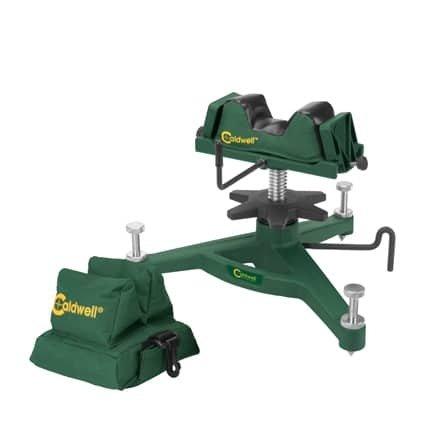 Battenfeld Caldwell The Rock Deluxe Front Rest with Rear Bag filled - Precision Shot Firearms