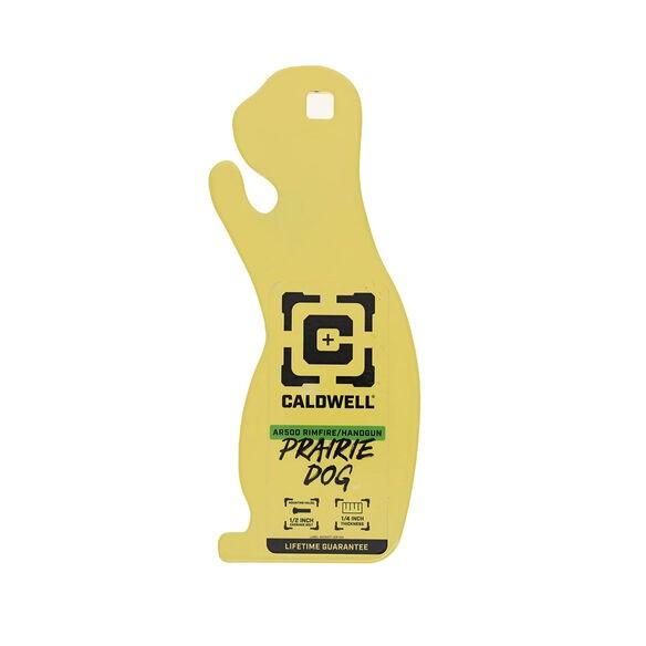 Caldwell AR500 1/4'' Rimfire/Handgun Prairie Dog Target Yellow - Precision Shot Firearms
