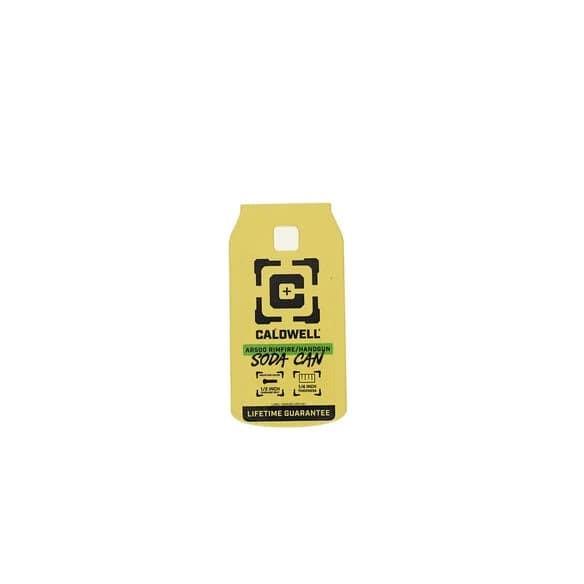 Caldwell AR500 1/4'' Rimfire/Handgun Soda Can Target Yellow - Precision Shot Firearms